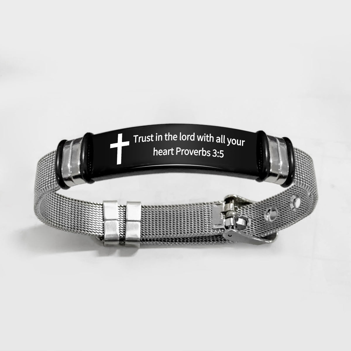 Multi - Styled Motivational Cross Bracelet with Bible Verses