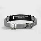 Multi - Styled Motivational Cross Bracelet with Bible Verses