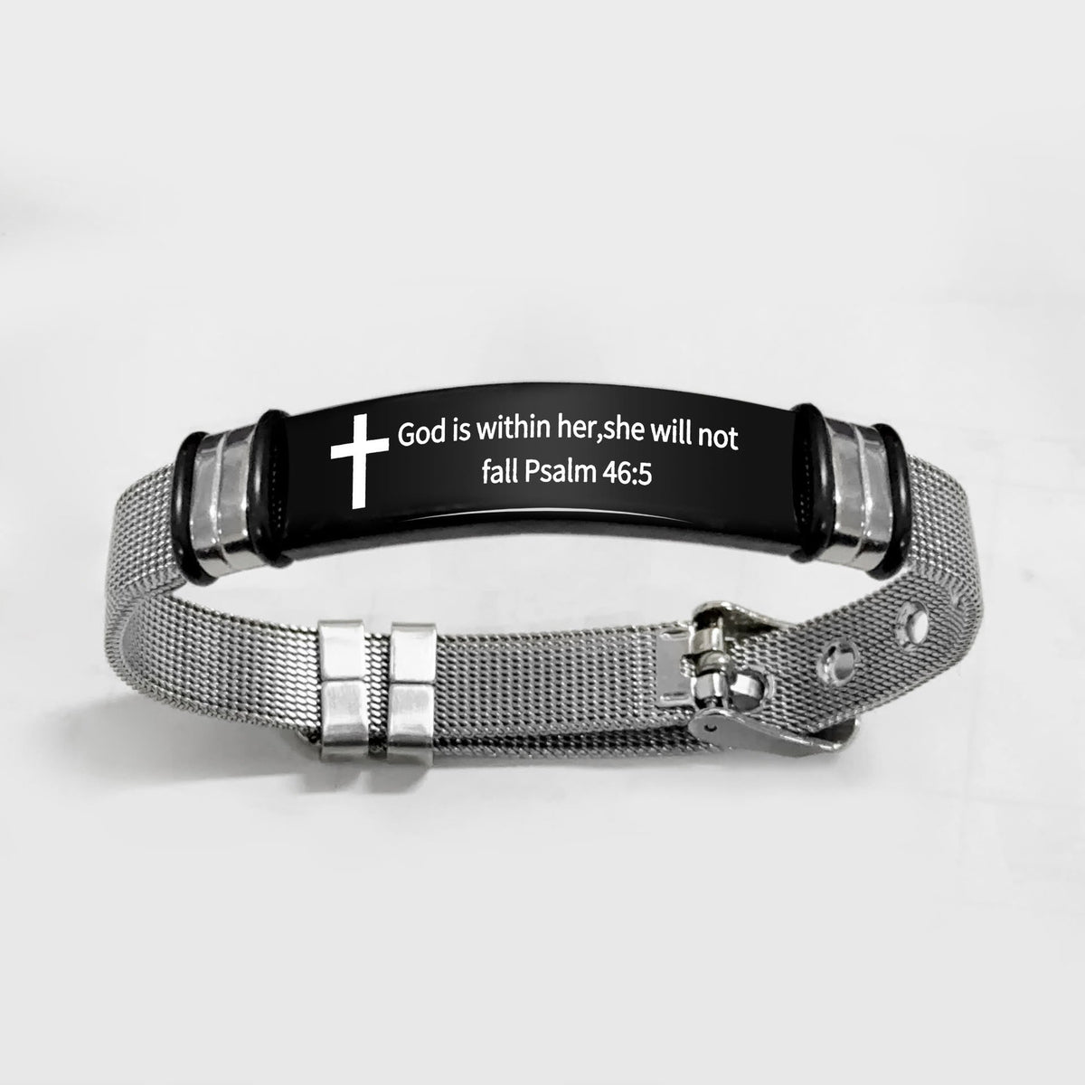 Multi - Styled Motivational Cross Bracelet with Bible Verses