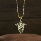 Iced Out Jesus Cross Pendant Necklace with Gift Box: Embody Divine Power and Bold Faith