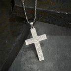 Modern Tri-Color Lord's Prayer Cross Necklace: A Timeless Symbol of Holy