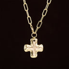 Minimalist Cross Paperclip Link Chain Necklace: A Symbol of Modern Faith & Style