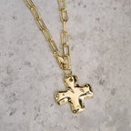 Minimalist Cross Paperclip Link Chain Necklace: A Symbol of Modern Faith & Style