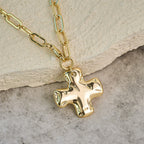 Minimalist Cross Paperclip Link Chain Necklace: A Symbol of Modern Faith & Style