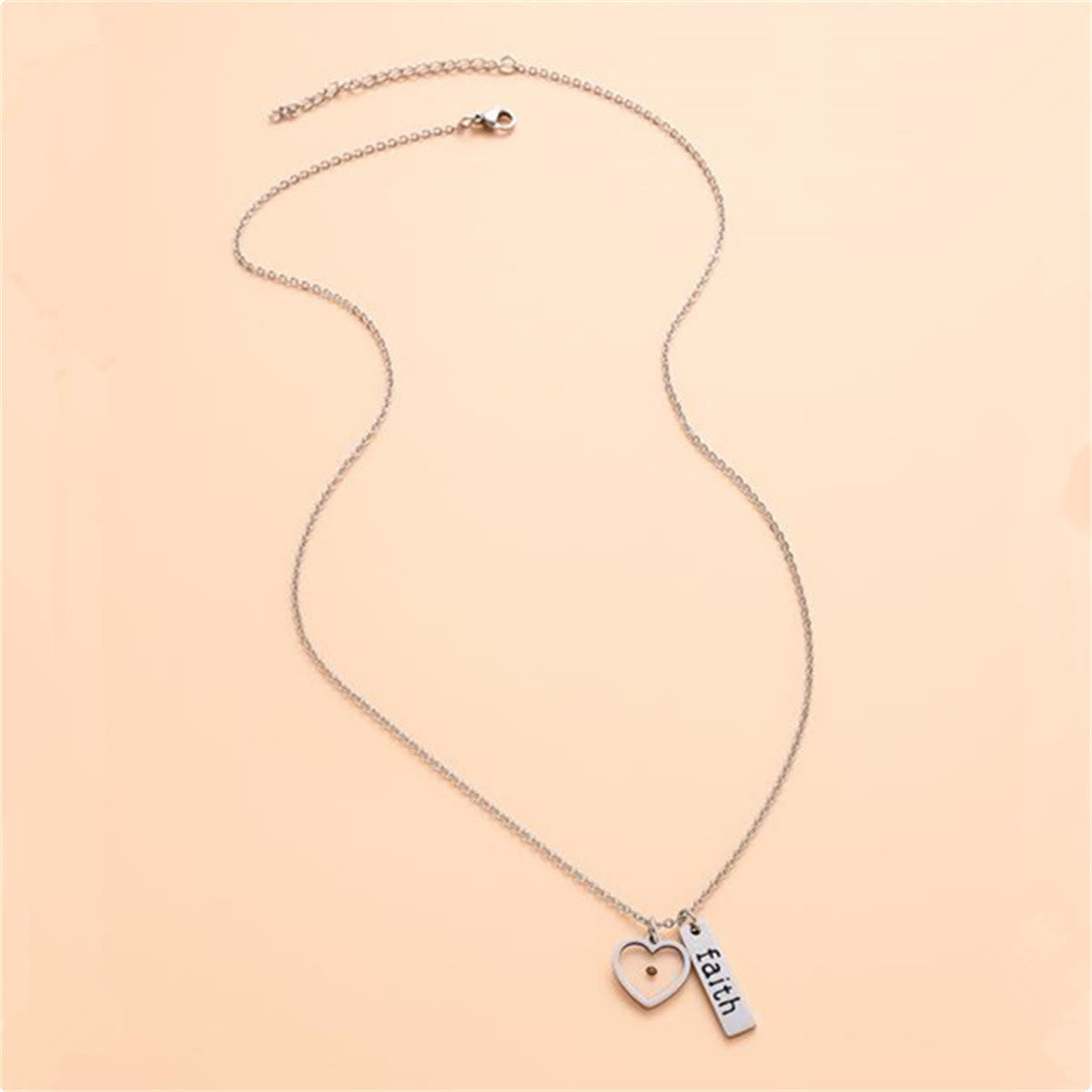 Heart & Tear Drop Mustard Seed Faith Necklace: A Symbol of Tiny yet Powerful Faith