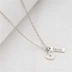 Heart & Tear Drop Mustard Seed Faith Necklace: A Symbol of Tiny yet Powerful Faith