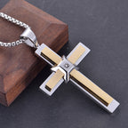Layered Cross Pendant Necklace: Symbol of Faith and Eternal Grace