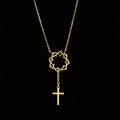 Thorn Crown Cross Necklace: A Symbol of Christ’s Passion & Redemption