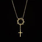 Thorn Crown Cross Necklace: A Symbol of Christ’s Passion & Redemption