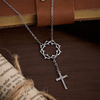 Thorn Crown Cross Necklace: A Symbol of Christ’s Passion & Redemption