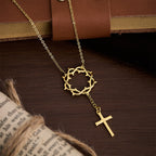 Thorn Crown Cross Necklace: A Symbol of Christ’s Passion & Redemption