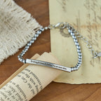 Strength & Courage Engraved Beaded Bracelet: A Symbol of Divine Strength & Courage