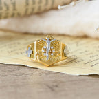 Two-Tone Crucifix Statement Ring: A Symbol of Christ’s Redemption & Faith