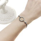 Matthew 17:20 & Luke 1:37 with Mustard Seed Bracelet: Heart Links with Zircon Dot Detail