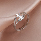 Cross & Heart Cutout Ring: A Symbol of Christ’s Love & Faithful Devotion