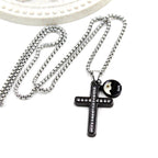 Zircon-Studded Mustard Seed Cross: Mountain Motif for Daily Faith