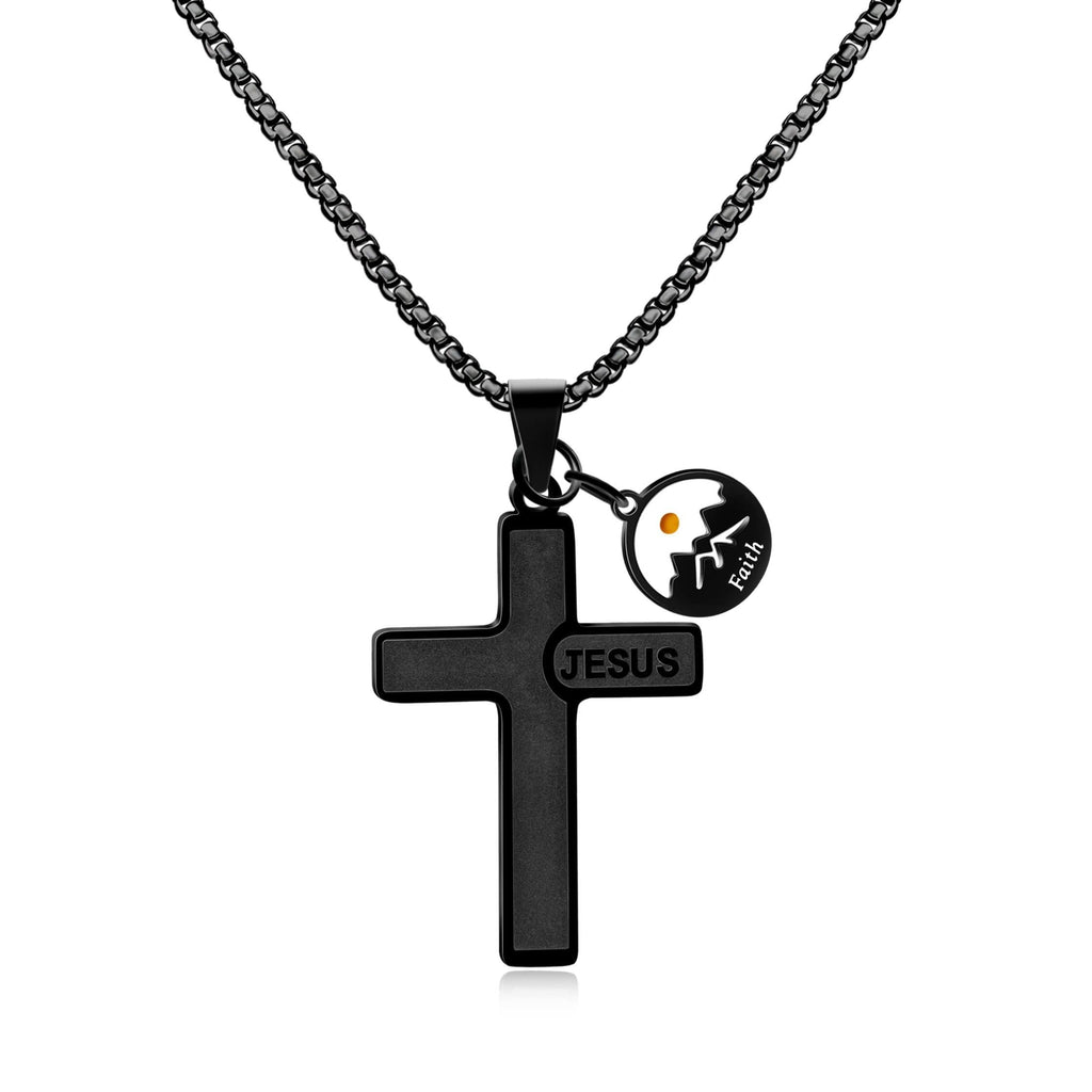 Jesus Engraved Mustard Seed Cross Necklace: A Symbol of Christ’s Love & Faith’s Power