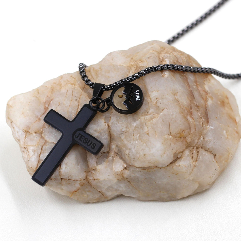 Jesus Engraved Mustard Seed Cross Necklace: A Symbol of Christ’s Love & Faith’s Power