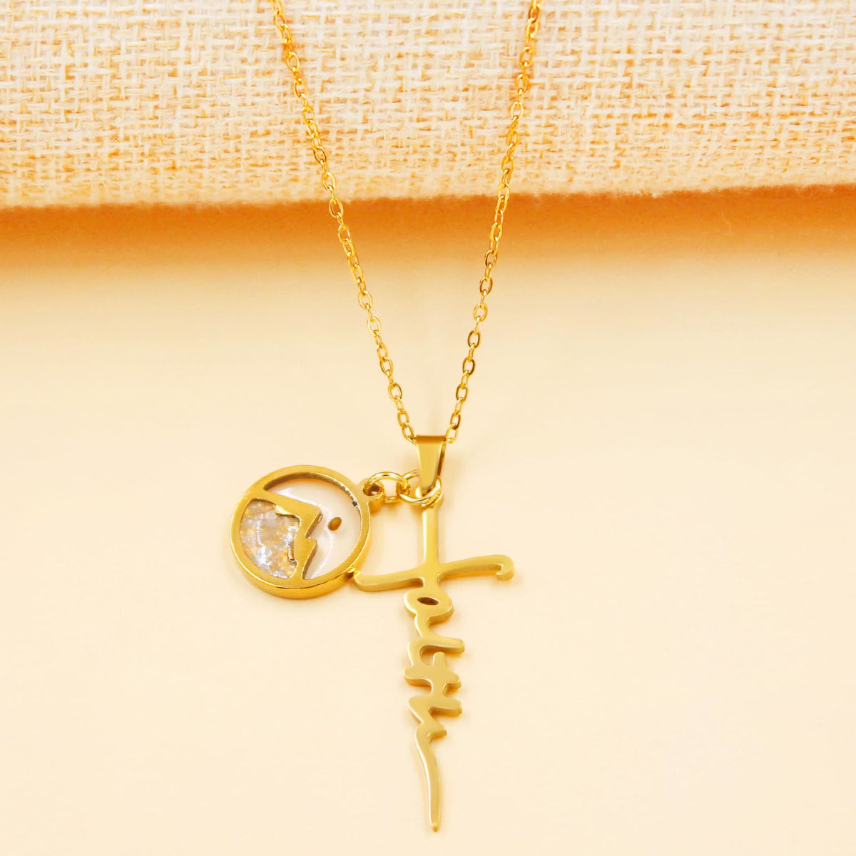 Faith Script Cross Mustard Seed Necklace: A Symbol of Mountain-Moving Belief