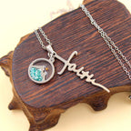 Faith Script Cross Mustard Seed Necklace: A Symbol of Mountain-Moving Belief