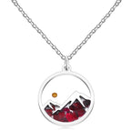Multi-Gemstone Mustard Seed Mountain Necklace: A Symbol of Faith That Moves Mountains