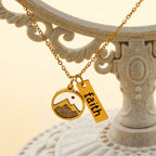 Faith Tag & Mustard Seed Mountain Necklace: A Symbol of Mountain-Moving Belief