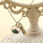 Faith Tag & Mustard Seed Mountain Necklace: A Symbol of Mountain-Moving Belief