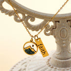 Faith Tag & Mustard Seed Mountain Necklace: A Symbol of Mountain-Moving Belief
