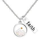 Faith Tag & Mustard Seed Mountain Necklace: A Symbol of Mountain-Moving Belief