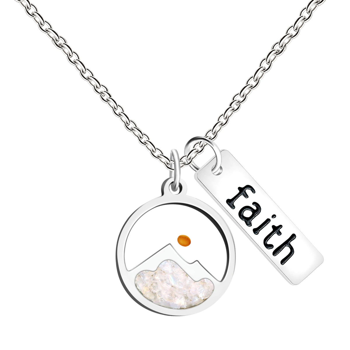 Faith Tag & Mustard Seed Mountain Necklace: A Symbol of Mountain-Moving Belief