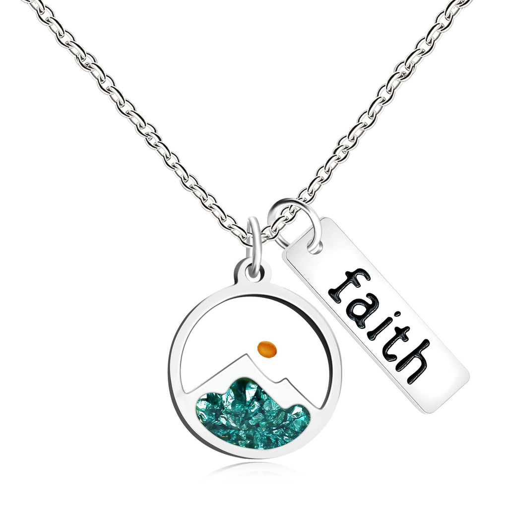 Faith Tag & Mustard Seed Mountain Necklace: A Symbol of Mountain-Moving Belief