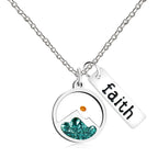 Faith Tag & Mustard Seed Mountain Necklace: A Symbol of Mountain-Moving Belief