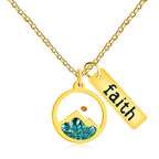 Faith Tag & Mustard Seed Mountain Necklace: A Symbol of Mountain-Moving Belief