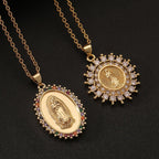 Three-Style Our Lady Zircon Pendant Necklace: A Symbol of Mary’s Maternal Intercession