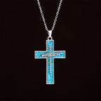 Turquoise Inlay Nail Cross Necklace: A Symbol of Christ’s Sacrificial Love