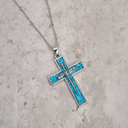 Turquoise Inlay Nail Cross Necklace: A Symbol of Christ’s Sacrificial Love