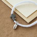Magnetic Heart Cross Bracelet Set: A Symbol of Sacred Union and Enduring Love