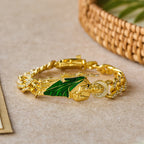 St. Jude with Green Robe Zircon Curb Bracelet: A Symbol of Sacred Grace and Protection