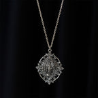 Filigree Our Lady Medallion Necklace: A Symbol of Maternal Grace and Protection
