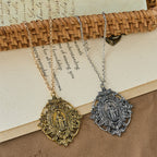 Filigree Our Lady Medallion Necklace: A Symbol of Maternal Grace and Protection