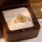 Ornate Golden Filigree Our Lady Ring: Merging Elegance with Spiritual Grace