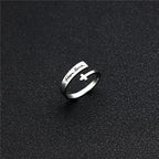 Faith Hope Love Cross Open Ring: Divine Grace & Timeless Symbol