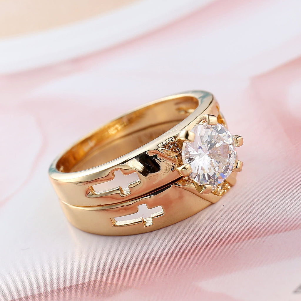 Stackable Cross Band Ring Set: Timeless Symbol of Faith & Eternal Light