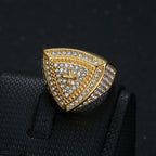 Bold Shield Cross Band Ring: Timeless Emblem of Faith and Courage
