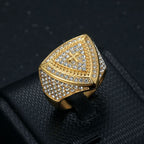 Bold Shield Cross Band Ring: Timeless Emblem of Faith and Courage