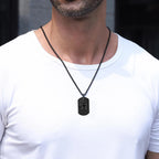 American Flag & Cross Double-Sided Scripture Necklace: A Symbol of Sacred Strength and Courage