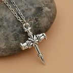 Nail Cross Link Necklace: A Symbol of Sacred Strength and Redemption