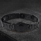 Link Chain Cross Engraved Bracelet: A Symbol of Divine Strength & Faith