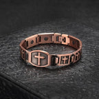 Link Chain Cross Engraved Bracelet: A Symbol of Divine Strength & Faith
