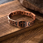 Link Chain Cross Engraved Bracelet: A Symbol of Divine Strength & Faith